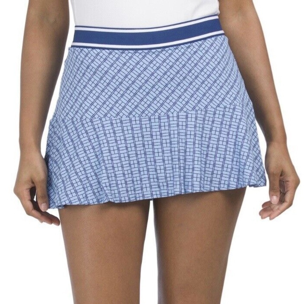 PETER MILLAR Women's Sz XL Francoise Court Golf / Tennis Skort Cottage Blue NWT
